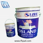 paint bucket 10l, 10l drum, 10l metal paint pail & 10l metal bucket with lock ring lids