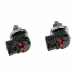 Pair of SKULL License Plate Frame BOLTS Screw Caps for Motorcycle Chopper Motorcycle Frame Bolts License Plate Screws