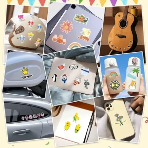 50pcs High Quality  Body Organ Art Cartoon Sticker Viscera Waterproof Custom Cotton Heart Sticker