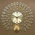 Import Peacock luxury 3D modern custom decorative designer wall clocks from China