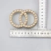 Pearl buckle custom diamond belt Buckle Accessories 30mm
