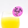 Personalized custom acrylic plastic drink cocktail markers accessories