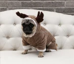 Pet dog costume Christmas reindeer Christmas costume winter dress thickened