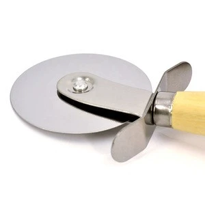 Pizza Stone with Handle and Crust Cutter