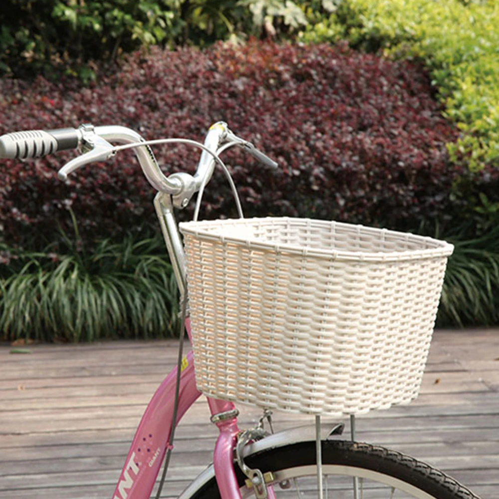 Plastic Bike Front Basket Portable Handlebar Bicycle Basket Cycling Storage Holder