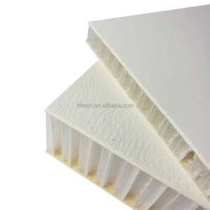 Polyurethane Foam Refrigerated Truck Insulated GRP FRP Panel, Insulation RV Side Fiberglass Honeycomb Sandwich Panel For Trailer