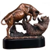 popular resin bear bull statue