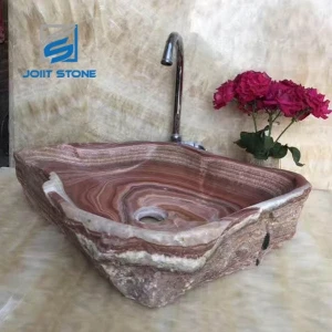 Popular Stone Bathroom Natural Marble Sink Round Art Basin