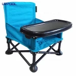 Portable Baby Booster Seat Folding Baby Chair with Tray and Carrying Bag mini baby chair for Indoor or Outdoor Feeding Time