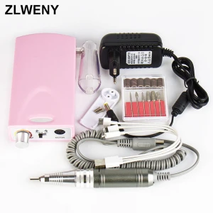 Portable High Capacity Battery strong nail drill machine rechargeable nail drill with LCD display
