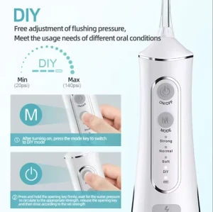 Portable high frequency pulse to remove plaque and improve gums Powerful, fast cleaning electric dental flusher