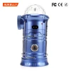 Portable outdoor led usb bluetooth camping lantern with disco lights