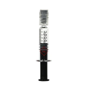 Prefilled 1ml Borosilicate Cbd Glass Luer Lock Syringe with Metal Plunger