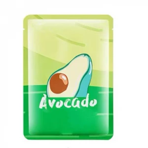 Private Label Fresh Fruit Avocado Nourishing and  Hydrating Facial Sheet Mask