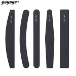 Private label OEM  Rainbow Nail Tools Brown 80/80 Grit Coarse Nail Files File logo printing