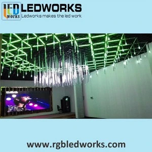 professional audio video disco lighting,dmx 360 view vertical tube,3D tube