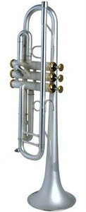 Professional Fine silver plated Trumpet