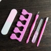 professional nail salon mini Disposable Spa salon pedicure liner pedicure kit toe separator nail file cuticle cuticle knives