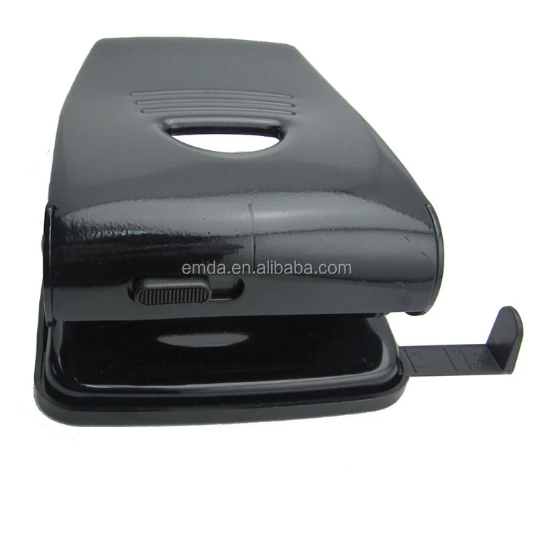 Professional office desktop all metal 40 sheets portable custom logo paper punch 2 hole puncher