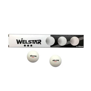 professional quality 40 mm 3 Star ABS White Table tennis ball ping pong ball in color box