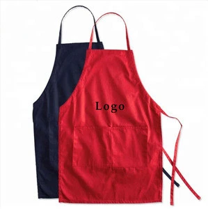 Promotional Best quality custom Canvas cotton polyester chef Kitchen cooking apron