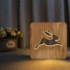 Promotional Gift Items Home Decoration Accessories Wooden Table Night Light Baby for Valentine Gift