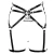 Import Punk Gothic Pu Leather Harness Garters With  Adjustable Black Leather Body Straps Bondage stocking with belt for women from China
