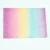 Import Rainbow print pattern synthetic leather for hair bow, Notebook from China