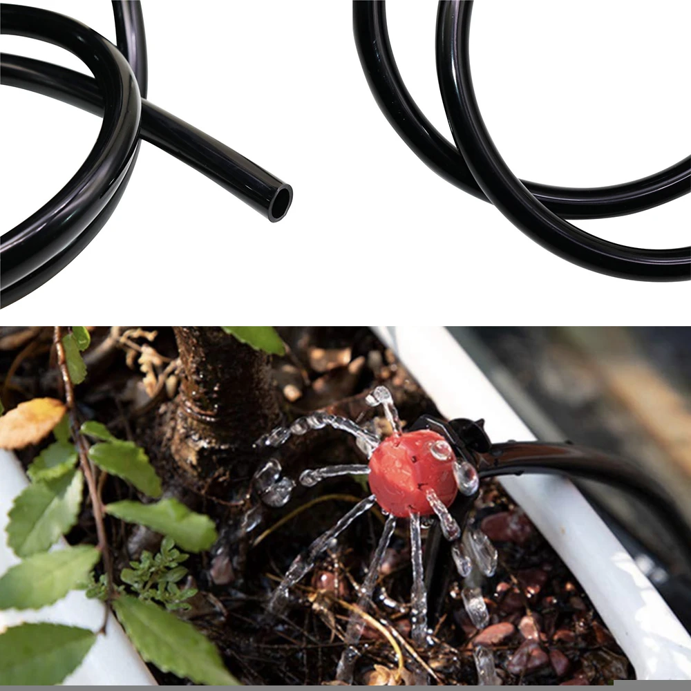 Raw Material High Quality 4/7mm Garden Black PVC Hose For Drip Irrigation System