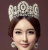Real Gemstone White Gold Wholesale Crowns And Tiara Princess Crowns