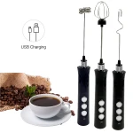Rechargeable Frother Make electric nespresso milk frother With Stainless Steel Whisk