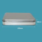 Recyclable Silver Food Grade Tin Can Chocolate Candy Cookie Tea Tin Packaging Square Metal Tea Box Container