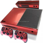 Red Chrome Vinyl Sticker Pattern Decals Skin Stickers for Xbox One Console & Controllers