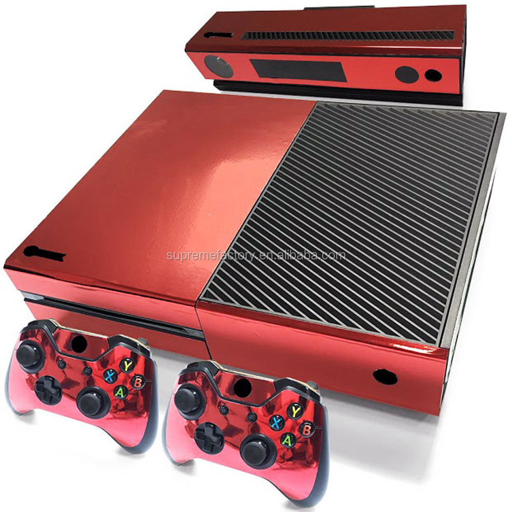 Buy Red Chrome Vinyl Sticker Pattern Decals Skin Stickers For Xbox One ...