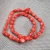 Import Red Coral Beads Irregularity Geometry Round Square Shape Spacer Beads for Jewelry Making DIY Bracelet Necklace from China