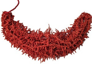 RED CORAL NATURAL BRANCH STRANDS