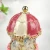 Import Red Musical Carousel with White Royal Horses Wind up Music Box Decorated with Flowers Faberge Style Unique Handmade Gift Idea from China