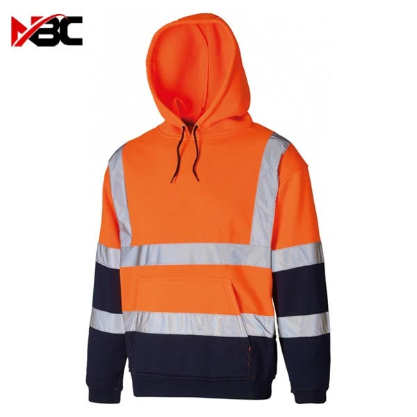 Reflective Safety hi vis High Visibility Workwear class top quality 100% Polyester hood jacket