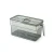 Import Refrigerator Organizer Bins with Lids Clear Plastic Large Fridge Organizer Stackable Fridge Food Organizer with Handle from China
