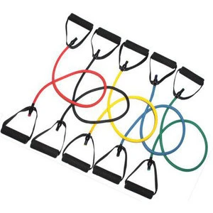 Resistance Bands Set Stackable up to 110 lbs Workout Tubes for Indoor and Outdoor Sports