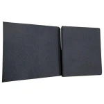 Ring bound binder leather file folder large file album with clip D Ring custom design for A4/A5 size