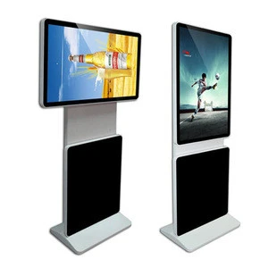 Rotating indoor 55 inch floor stand LCD display window advertising screen
