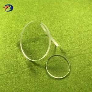 Round heat resistant transparent UV quartz glass plate