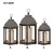 Import Rustic Classic Black Metal Hurricane candle lantern from India
