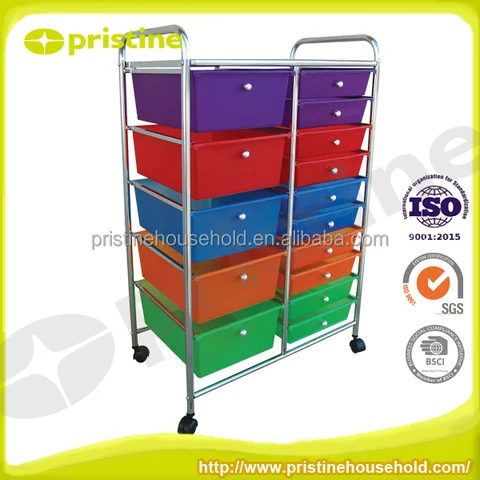 SALE eBay MIT Taiwan furniture Taiwan 15 Drawer Chrome Rolling Storage Cart cabinets with drawers