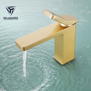 Sanitary ware bathroom deck mounted brass single lever mixer basin faucets