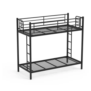 School dormitory bed steel metal adults bunk bed with curtain and locker for dormitory and hostel and hotel