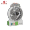 shantou factory colorful usha rechargeable fan with led light