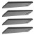 Import Shelf Brackets Heavy Duty Wall Mounted Industrial Iron Floating Decorative Rectangle Supports Matte Black Metal Wall Hanging from China