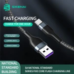 Sikenai Nylon Braided Type C Cable USB 5A Fast Charging Data Charger Cable For Xiaomi